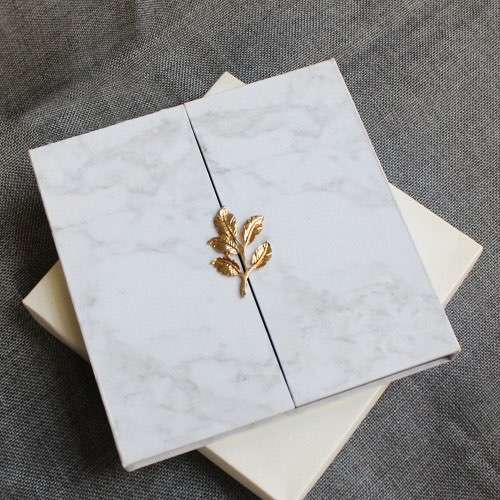 Invitation Card With Hardcover Box Modern Invitation Card Customized 